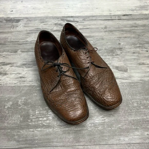 Allen Edmonds Nassau Sharkskin Wingtip Oxford Shoes Sz 9 B SALE!! Men main image 2
